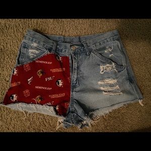 Florida State high rise shorts